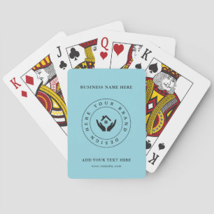 Baralho Logotipo de empresa clássico personalizado e códig