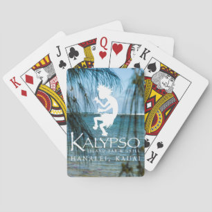 Baralho Logotipo de Kalypso Kane no branco