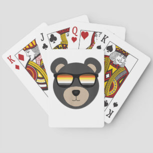 Baralho Logotipo dos óculos solares do gay Bear