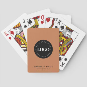 Baralho Logotipo e texto da empresa empresarial personaliz