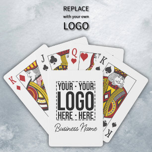 Baralho Logotipo Empresarial Personalizado Empresa Corpora