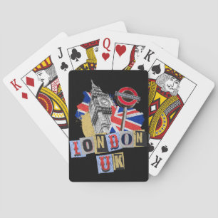 Baralho London UK Retro style design