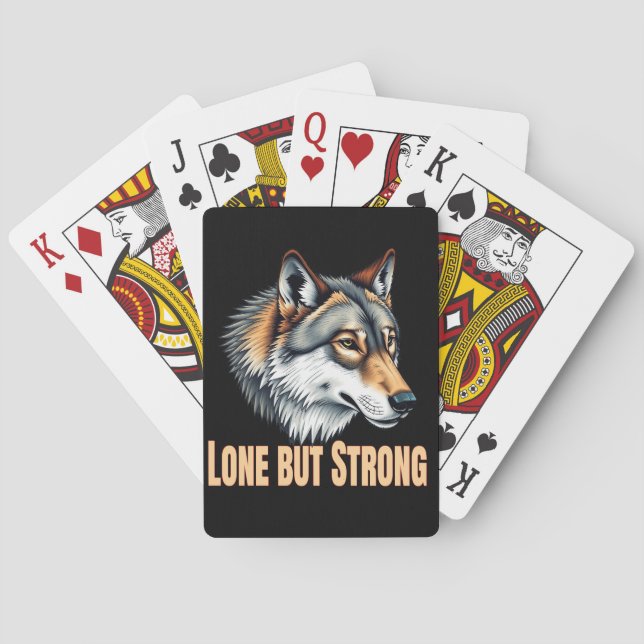 Baralho Lone But Strong Wolf (Verso)