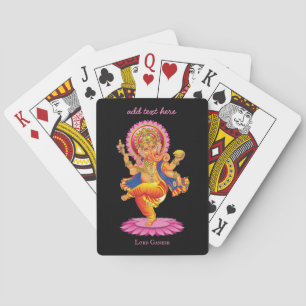 Baralho Lord Ganesh, da Índia, jogando cartas