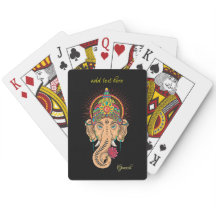 Lord Ganesh, da Índia, jogando cartas