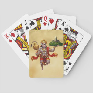 Baralho Lord Hanuman Voando Levantando Montanha