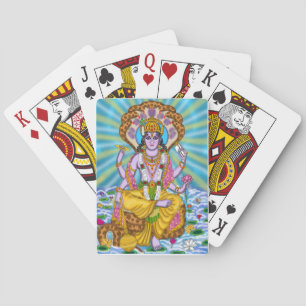 Baralho Lorde Vishnu Jogando Cartões