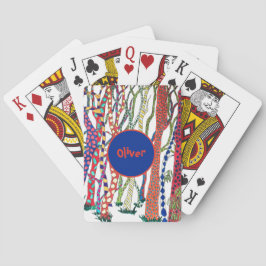 Baralho louca, diversão da floresta, com nome