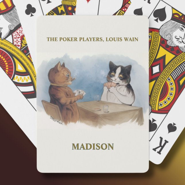 Baralho Louis Wain Gata Os Jogadores De Poker Personalizad (Criador carregado)