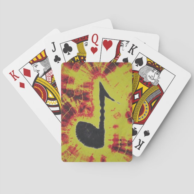 Baralho Love Music Note Tie Bicycle Playing Cards (Verso)