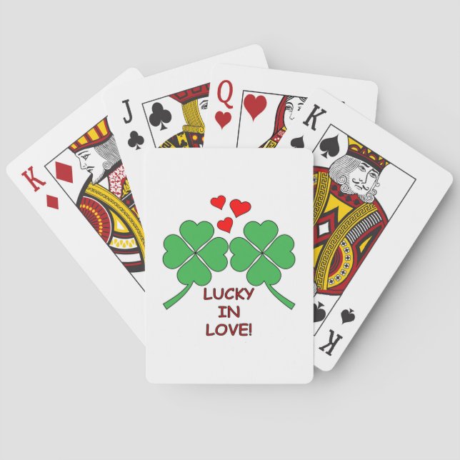 Baralho Lucky In Love Hearts Clover (Verso)