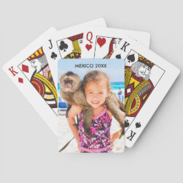 Baralho Lugar da foto e data - cartões de jogo