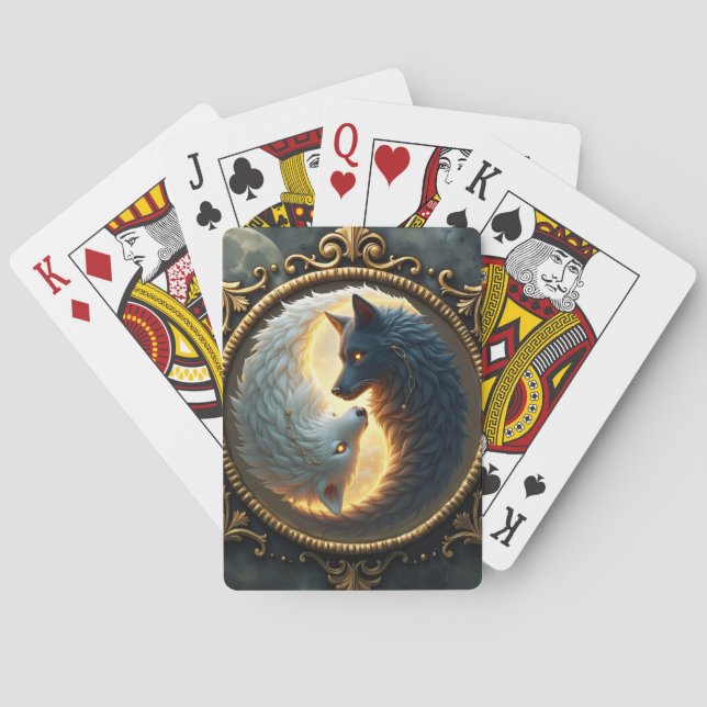 Baralho Lunar Balance – Where Shadows Embrace the Light.  (Verso)