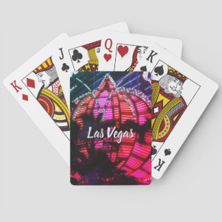 Baralho Luzes noturnas de Vegas Jogando Cartões