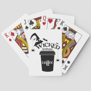 Baralho Má Sem Café – Amante de Café Bruxa Divertida