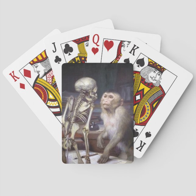 Baralho Macaco antes do esqueleto (Verso)