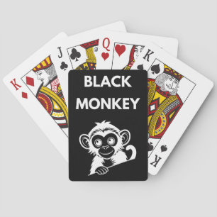 Baralho Macaco Preto Pequeno e Fofo