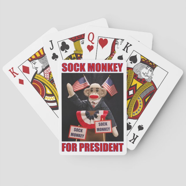 Baralho Macaco Sock para Presidente (Verso)