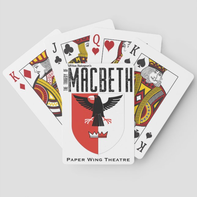 Baralho Macbeth - teatro de papel da asa - cartão de jogo (Verso)