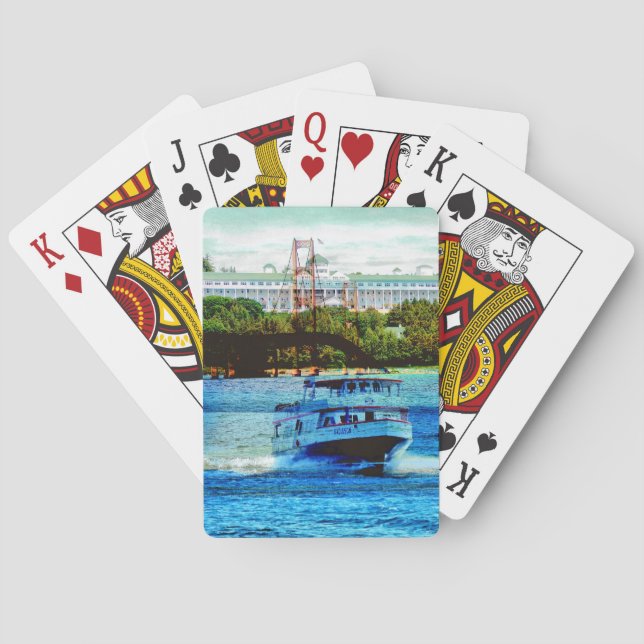 Baralho "Mackinac Bridge Playing Cards" (Verso)