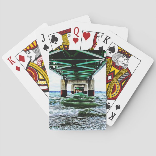Baralho "Mackinac Bridge Playing Cards" (Verso)