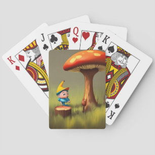 Baralho Madeira Whimsical russa Mushroom Gnomland Woodland