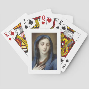 Baralho Madonna da capela (pastel no papel)