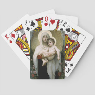 Baralho Madonna de Bouguereau dos rosas (1903)