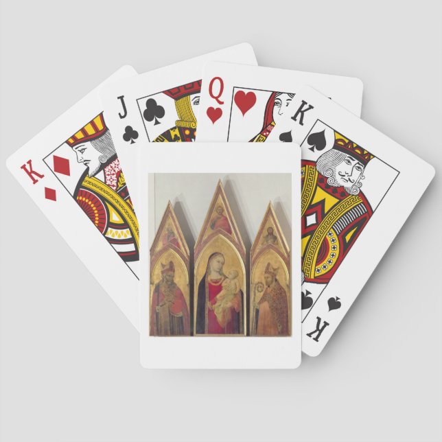 Baralho Madonna e Child com SS. Nicholas e Proculus, (Verso)