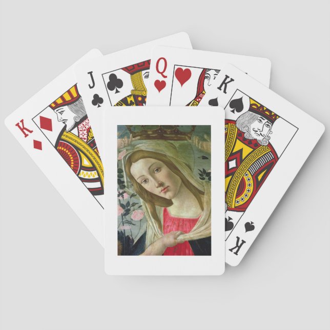 Baralho Madonna e Criança Cruzada por Anjos, detalhes da (Verso)