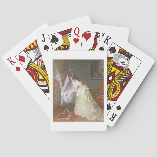 Baralho Mãe e Bebê, 1869 (óleo no painel) (Verso)