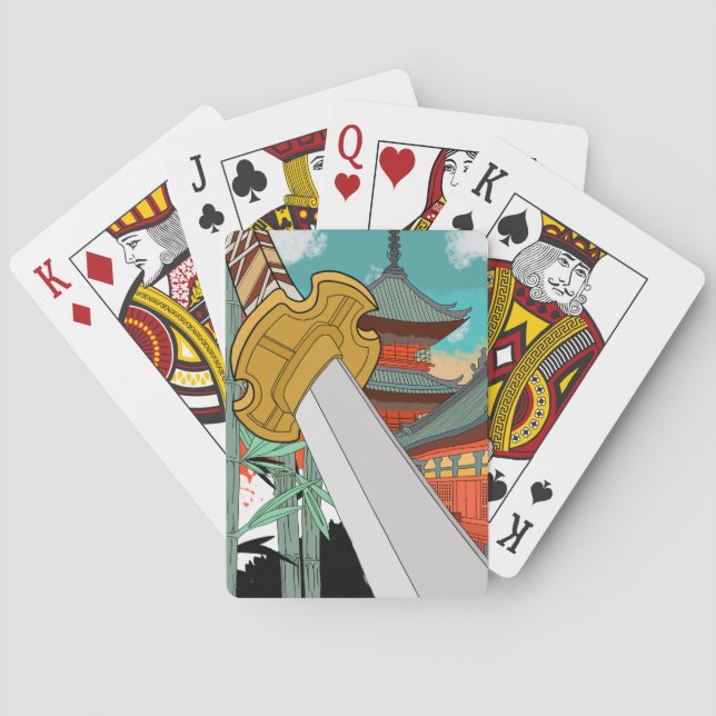 Baralho Maiestoso Oriente Conhece o Ocidente Clássico: Uma (Verso)