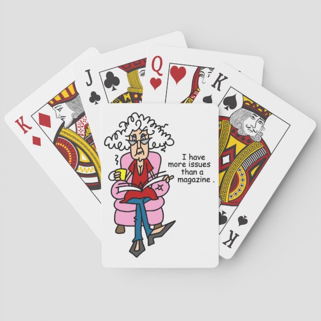 Baralho Mais problemas do que um Humor da Revista (Verso)