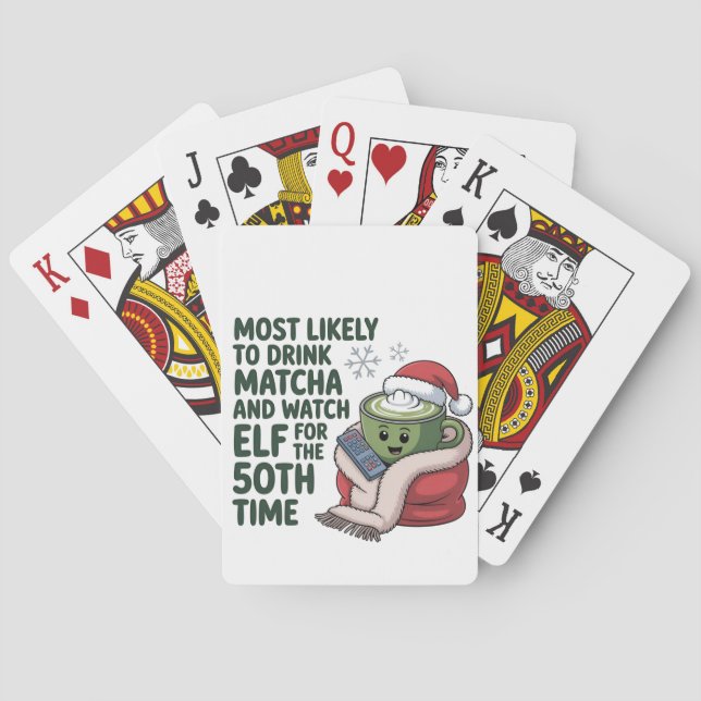 Baralho Mais propenso a beber Matcha e assistir Elf Xmas (Verso)
