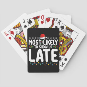 Baralho Mais Provável De Chegar À Família De Natal Tarde