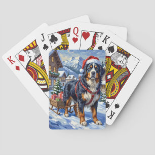 Baralho Majestoso Cão de Montanha Bernês Natal Alpino