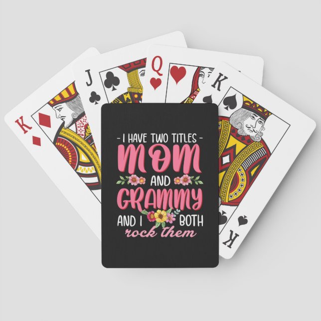 Baralho Mamãe E Grammy Aniversário (Verso)