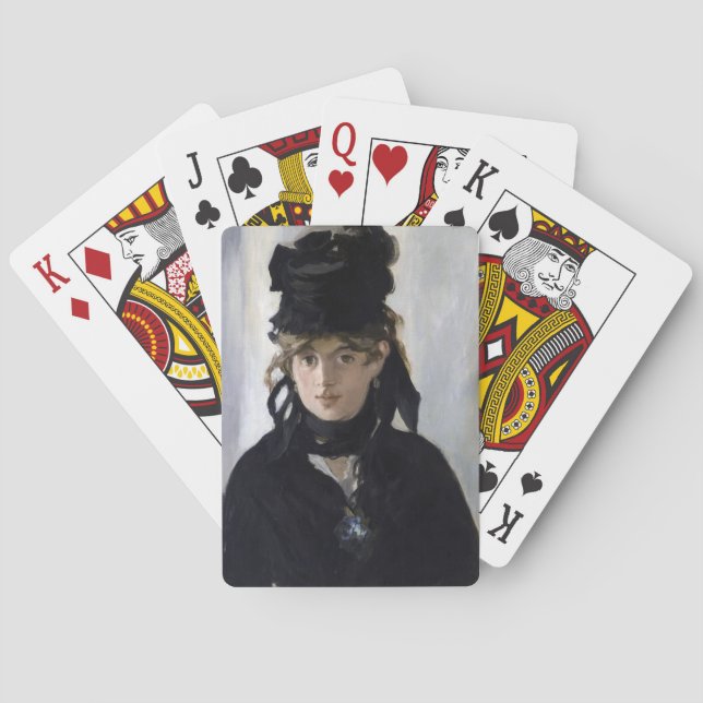 Baralho Manet - Berthe Morisot com um buquê de violetas (Verso)