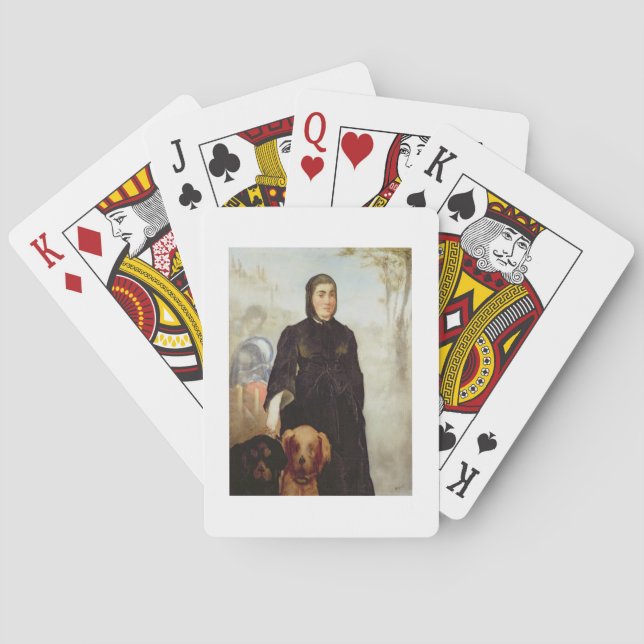 Baralho Manet | Mulher Com Cães, 1858 (Verso)