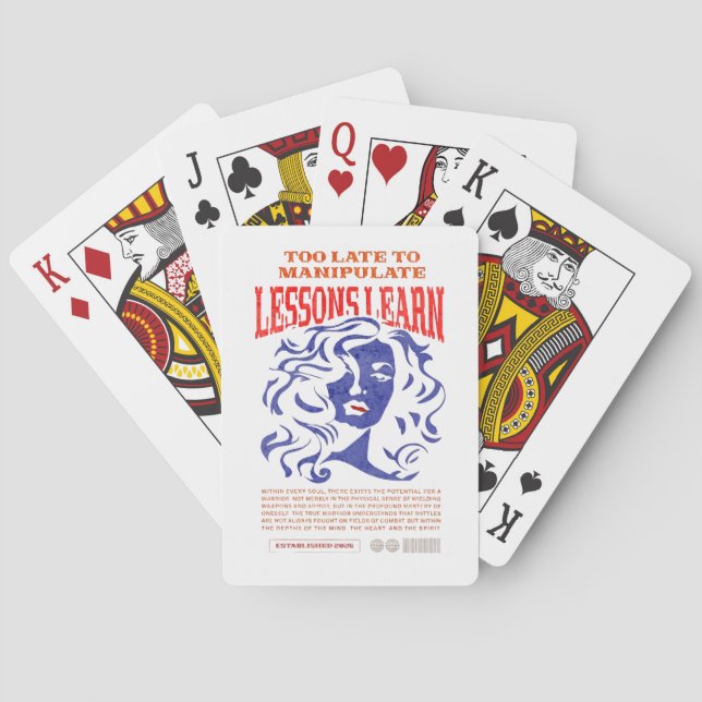 BARALHO MANIPULATE LESSONS LEARN CLASSIC PLAYING CARDS  (Verso)