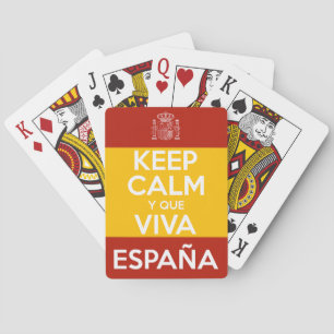 Baralho Mantenha a Calma e que viva a Espanha