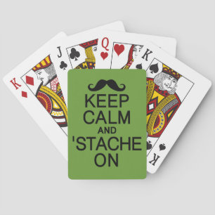 Baralho Mantenha calma & 'Pisco nas cartas de jogar