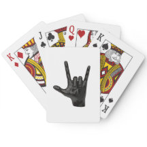 mão de chifres diabólicos