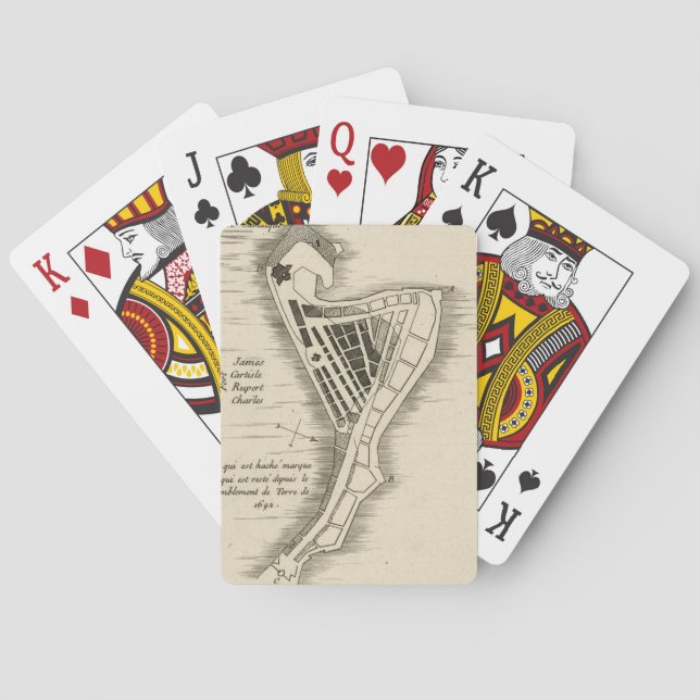 BARALHO MAP: JAMAICA, 1755 (Verso)