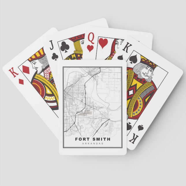 Baralho Mapa de Fort Smith (Verso)