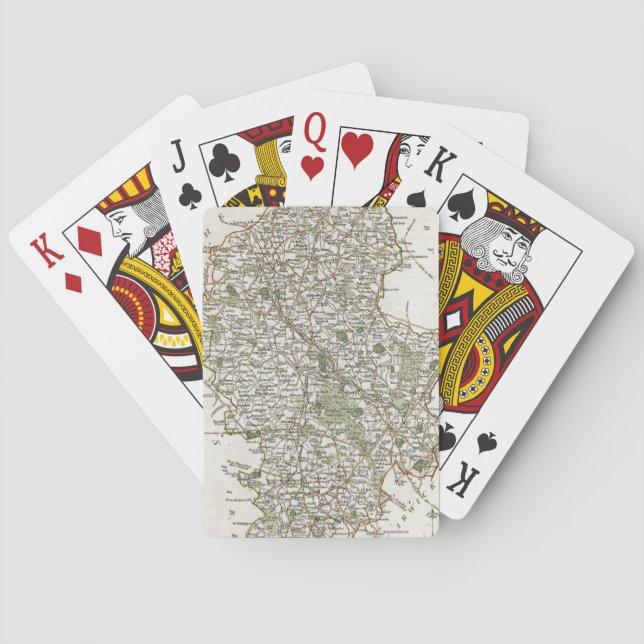 BARALHO MAPA DE PESSOAL, 1793 (Verso)