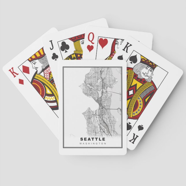 Baralho Mapa de Seattle (Verso)