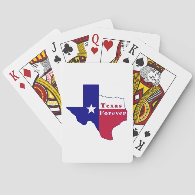 Baralho Mapa de Sinalizador do Texas Forever (Verso)
