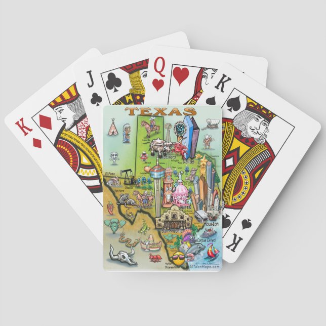 Baralho Mapa do Texas Fun (Verso)