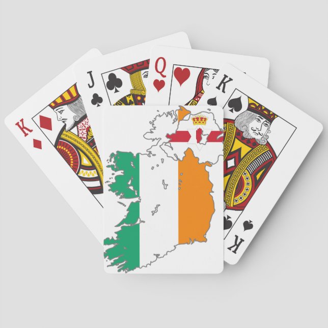 Baralho Mapa Irlandês da Nação Celta (Verso)